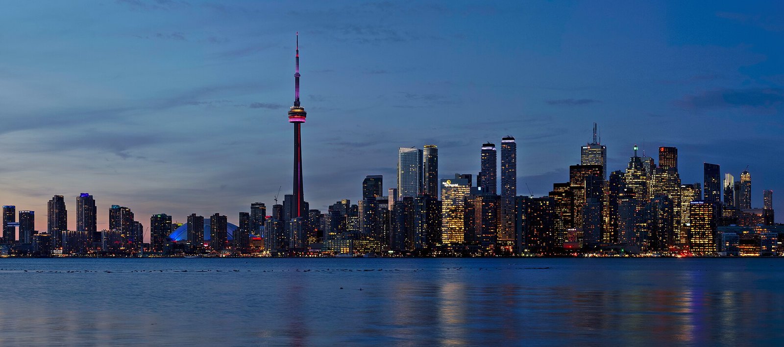 Skyline de Toronto al atardecer